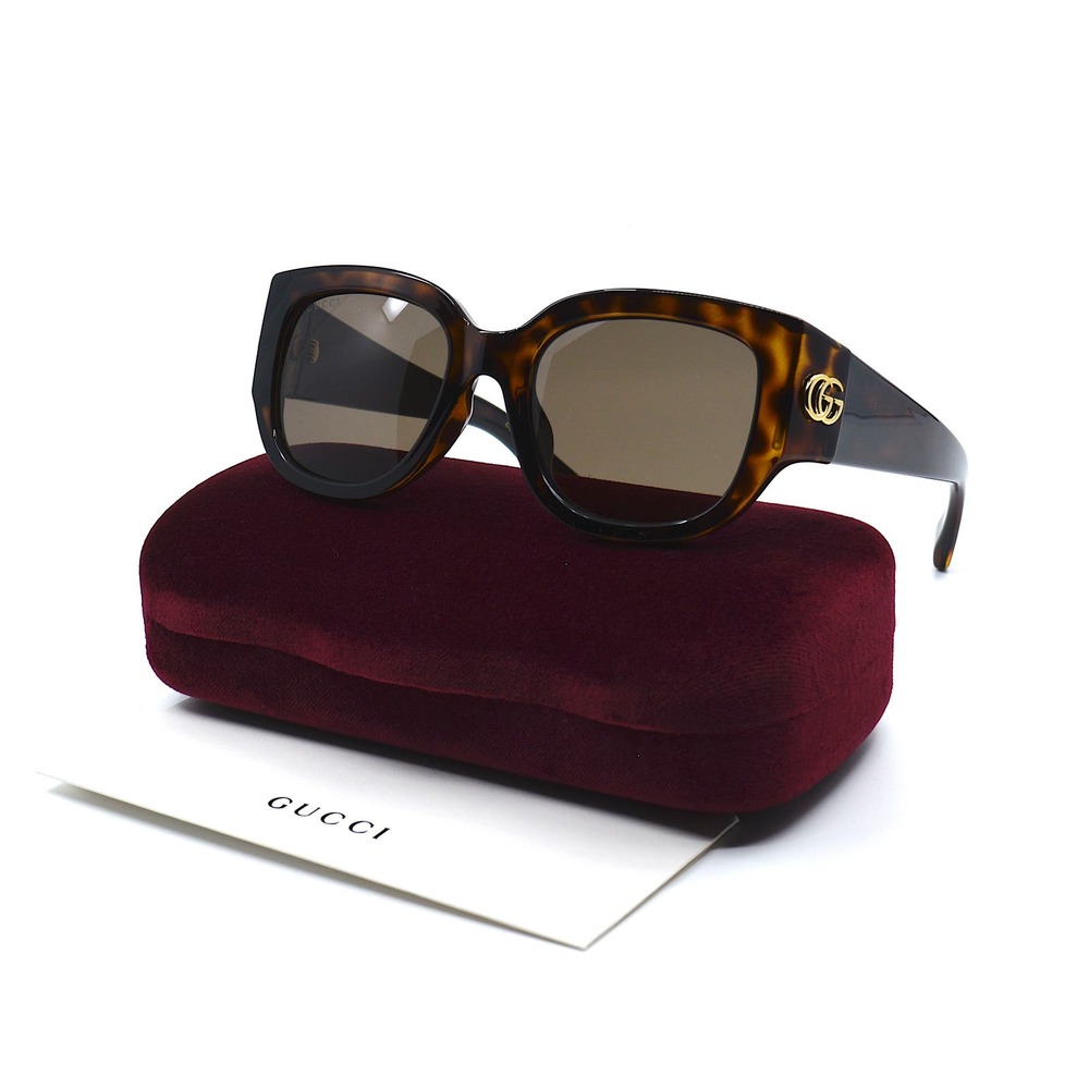 Gucci GG1599SA Havana Brown Sunglasses Women Authentic Italy New w/ Case - Picture 12 of 15